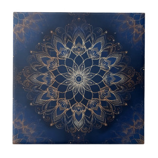 De Cerâmica Decoração do índio Azulejo Azul Mandala Português