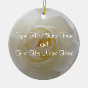 De Cerâmica Decorações cor-de-rosa personalizadas ornamento