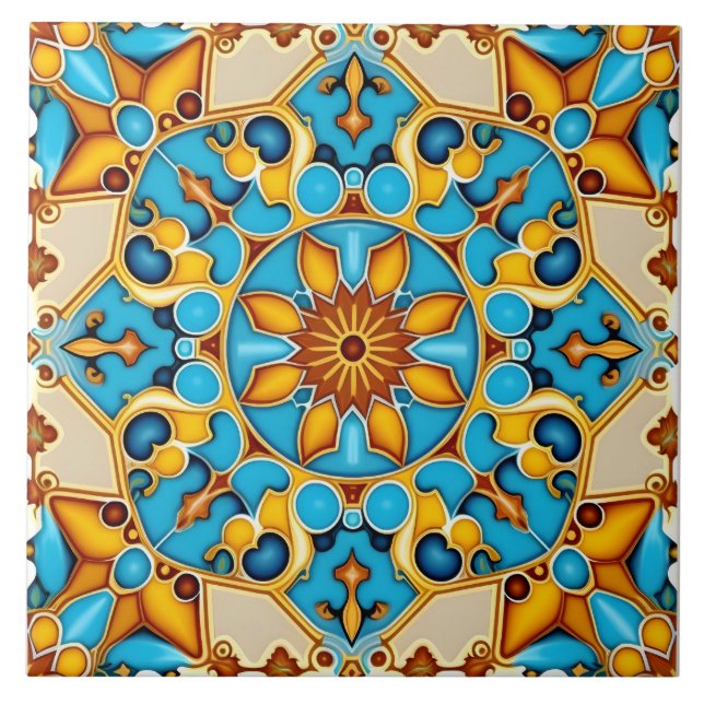 De Cerâmica Decorativo Russo Espanhol Azulejo (Frente)