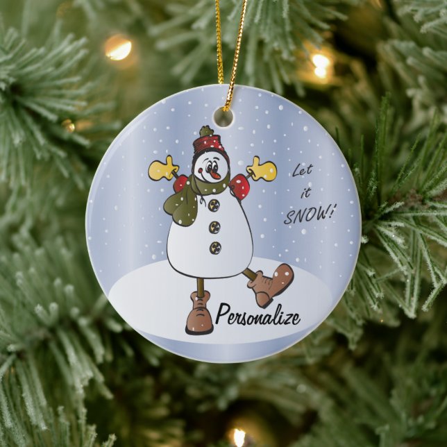 De Cerâmica Deixar Neve Personalizar Ornamento (Árvore)