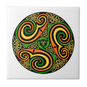 De Cerâmica Design Celta Irlandês Mandala, Azulejo cerâmico