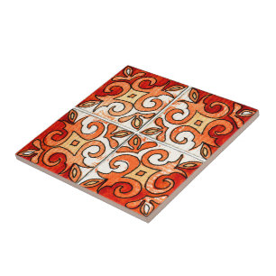 De Cerâmica Design cinzelado mão 6 do azulejo pintado nas