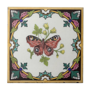 De Cerâmica Design do vintage do azulejo c1872 Mintons do