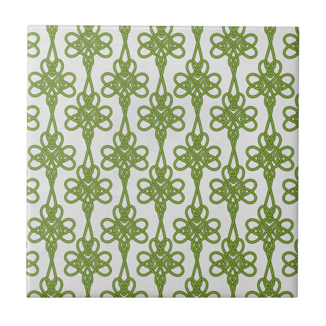 De Cerâmica Design Verde-Celular no Azulejo Branco-Cerâmica (Frente)