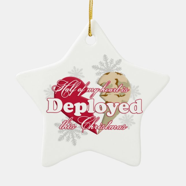 De Cerâmica Distribuiu este ornamento da estrela do Natal (Frente)