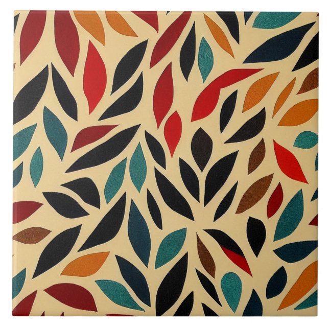 De Cerâmica Diversão do estilo Boho Azulejo cerâmico (Frente)