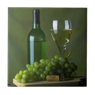 De Cerâmica Do vinho azulejo Trivet da vida ainda