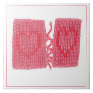 De Cerâmica DOIS CORAÇÕES KNIT 6" Azulejo cerâmico