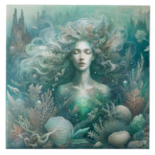 De Cerâmica Domínio Tranquilo da Sereia - Azulejo cerâmico