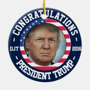 De Cerâmica Donald ganhou a eleição! Ornamento da celebraç