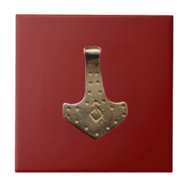 De Cerâmica Dourado Thor Hammer - azulejo vermelho