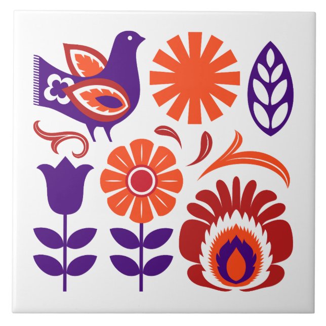 De Cerâmica Dove Polonês Azulejo (Frente)