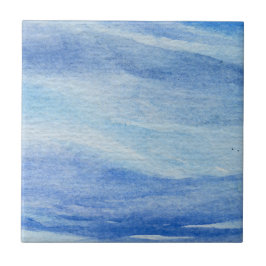 De Cerâmica Elegância Costeira Aquarela Azulejo Cerâmico