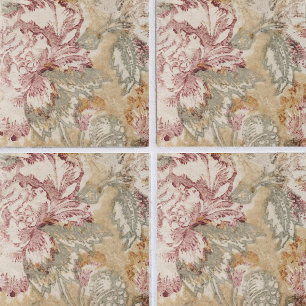 De Cerâmica Elegância Liberada: Azulejo Vintage Floral Cerâmic