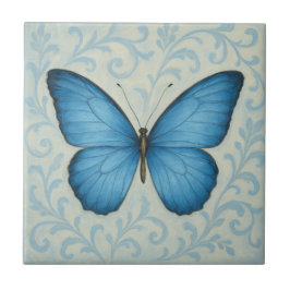 De Cerâmica Elegante Blue Butterfly Azulejo cerâmico