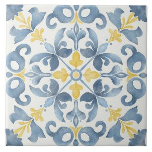 De Cerâmica Elegante italiano Blue Azulejo Lemon