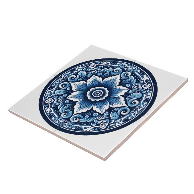 De Cerâmica Encantador Russo Indigo Azulejo Azulejo Trabalho d (Lateral)