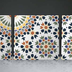 De Cerâmica Ênfase inicial do Azulejo geométrico Floral marroq