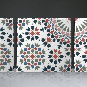 De Cerâmica Ênfase inicial do Azulejo geométrico Floral marroq