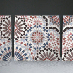 De Cerâmica Ênfase inicial do Azulejo geométrico Floral marroq