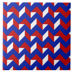 De Cerâmica Esher Red White Blue Padrão VII Azulejo cerâmico