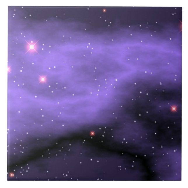 De Cerâmica Espaço Exterior| Azulejo cerâmico roxo (Frente)