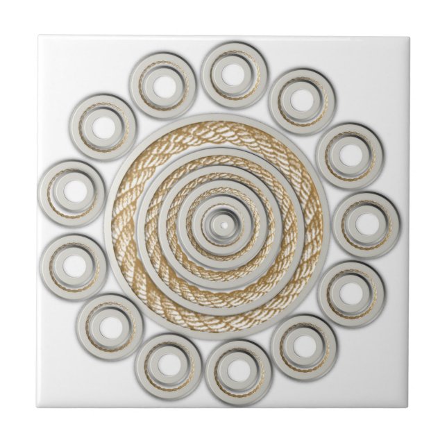 De Cerâmica Estilo do País da Corda do Azulejo Cerâmico (Frente)