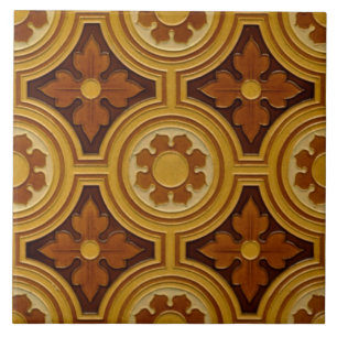 De Cerâmica Estilo Gótico Vitoriano - Azulejo Majolica Repro