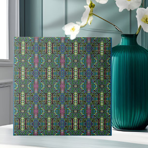 De Cerâmica Estilo verde azul Azulejo