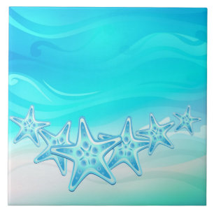 De Cerâmica Estrela do mar do azulejo