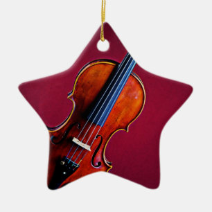 De Cerâmica Estrela do violino ou do ornamento da viola