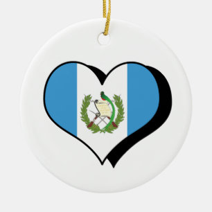 De Cerâmica Eu Amo Ornamento da Guatemala