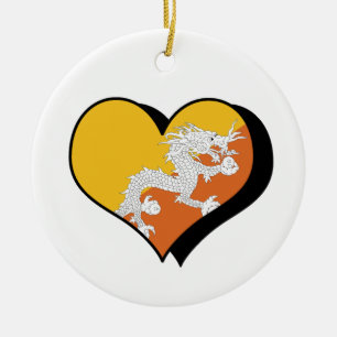 De Cerâmica Eu Amo Ornamento do Butão