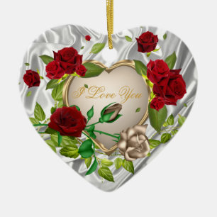 De Cerâmica Eu Te Amo Ornamento