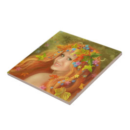 De Cerâmica Fada azulejo outono