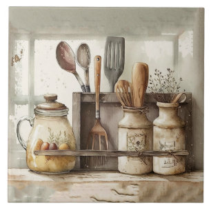De Cerâmica Farmhouse Russos Utensílios Cozinha Azulejo cerâmi