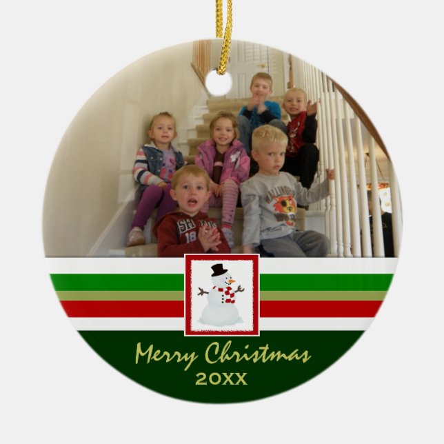 De Cerâmica Feliz Natal: Ornamento da imagem (Frente)