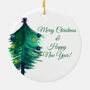 De Cerâmica Feliz Natal, ornamento do feliz ano novo