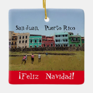 De Cerâmica ¡ Feliz Navidad! Ornamento
