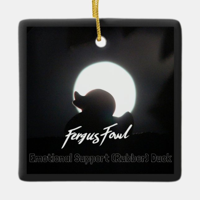 De Cerâmica FergusFowl ES(R)D Ornamento cerâmico (Frente)