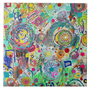 De Cerâmica Festa numa caixa 6 x 6 Azulejo cerâmico