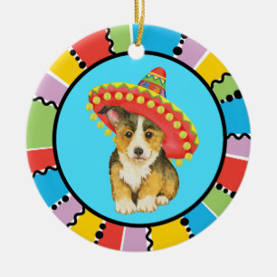 De Cerâmica Fiesta Pembroke Welsh Corgi - Ornamento Cerâmico