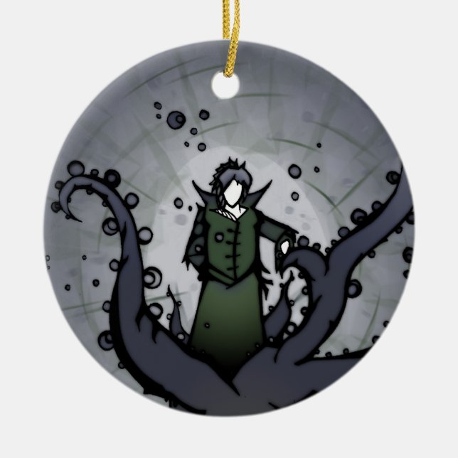 De Cerâmica Figura vermelha & verde ornamento duplo (Frente)