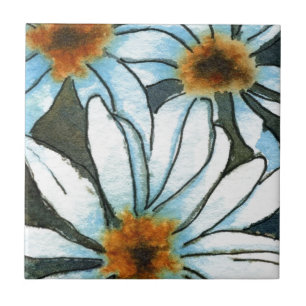 De Cerâmica "Floral resoluto" telhou o azulejo da horta