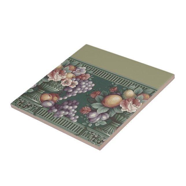 De Cerâmica Flores com Azulejo projetada para Fruta (Lateral)