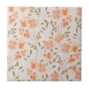 De Cerâmica Flores Laranja Azulejo cerâmico