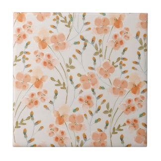 De Cerâmica Flores Laranja Azulejo cerâmico