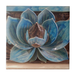De Cerâmica Floresça (4,25" x 4,25") o azulejo cerâmico
