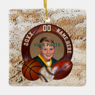 De Cerâmica Foto e esportes personalizados - ornamento