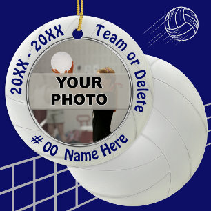 De Cerâmica Foto e ornamento personalizados do voleibol